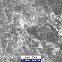 دکوری‏ ‏طرح‏ ‏سنگ‏ طوسی رگه سفید برجسته مات‏ ‎‏یورودکور ‏‏کد 3544