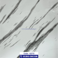 دکوری‏ ‏طرح‏ ‏سنگ‏ سفید رگه طوسی ‏هایگلاس‏ ‎‏یورو دکور‏ ‏‏کد ‏‎6270