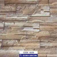 دکوری طرح آجر پفکی مات یورو دکور کد 8259