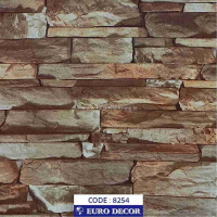 دکوری طرح آجر پفکی مات یورو دکور کد 8254