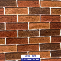 دکوری طرح آجر پفکی مات یورو دکور کد 8248