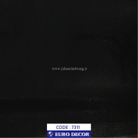 طرح‏ ‏کاغذ‏ ‏دیواری مربع ریز مشکی برجسته نیمه‌براق یورو دکور‏ ‏‏کد 7311