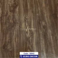 دکوری طرح چوب قهوه ای تیره مات 60c*25 یوروفیکس چین 6307