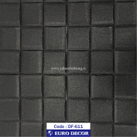 دیوارپوش‏ ‏فومی‏ ‏طرح‏ ‏بلوک‏ ‏مربع‏ ‎مشکی‏‎ ‎یورو دکور‏ ‎کد ‎DF-611