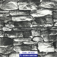 دیوارپوش‏ ‏فومی‏ ‏طرح‏ ‏‏سنگ‏ ‏مشکی‏ ‎یورو دکور‏ ‎کد ‎DF-632‎