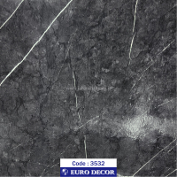 دکوری‏ ‏طرح‏ ‏سنگ‏ طوسی مرمری رگه سفید هایگلاس‏ ‎‏یورو دکور ‏‏کد 3532