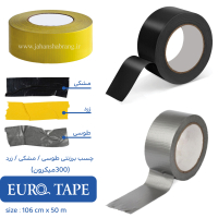 چسب‏ برزنتی 300میکرون طوسی 106cm*50m‎ ‏کد‏ET-Z106-50-300GR