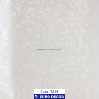 طرح‏ ‏کاغذ‏ ‏دیواری سفید برجسته مات‏ ‏یورو دکور‏ ‏‏کد ‏7246