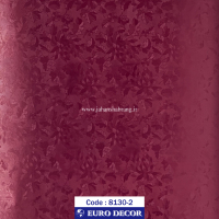طرح‏ ‏کاغذ‏ ‏دیواری زرشکی برجسته مات‏ ‏یورو دکور‏ کد 2-8130