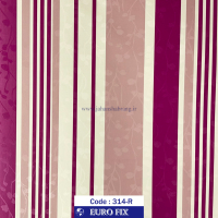 طرح‏ ‏کاغذ‏ ‏دیواری‏ سفید صورتی راه راه یورو فیکس‏ ‏‏کد 314R