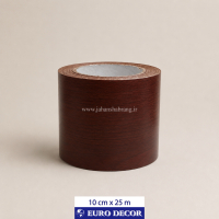 قرنیز دکوری طرح چوب قهوه ای - زرشکی 10cm x 25m/ یورودکور