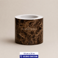 قرنیز دکوری طرح سنگ هایگلاس قهوه ای  10cm x 25m/ یورودکور
