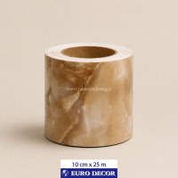 قرنیز دکوری طرح سنگ هایگلاس کرم رگه دار  10cm x 25m/ یورودکور
