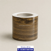 قرنیز دکوری طرح چوب قهوه ای روشن 10cm x 25m/ یورودکور