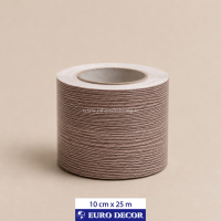 قرنیز دکوری طرح چوب کرم - صورتی 10cm x 25m/ یورودکور