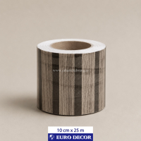 قرنیز دکوری طرح چوب راه راه 10cm x 25m/ یورودکور