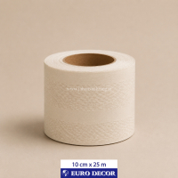 قرنیز دکوری شیری طرحدار 10cm x 25m/ یورودکور