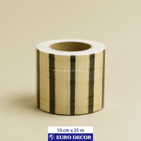 قرنیز دکوری طرح چوب راه راه 10cm x 25m/ یورودکور